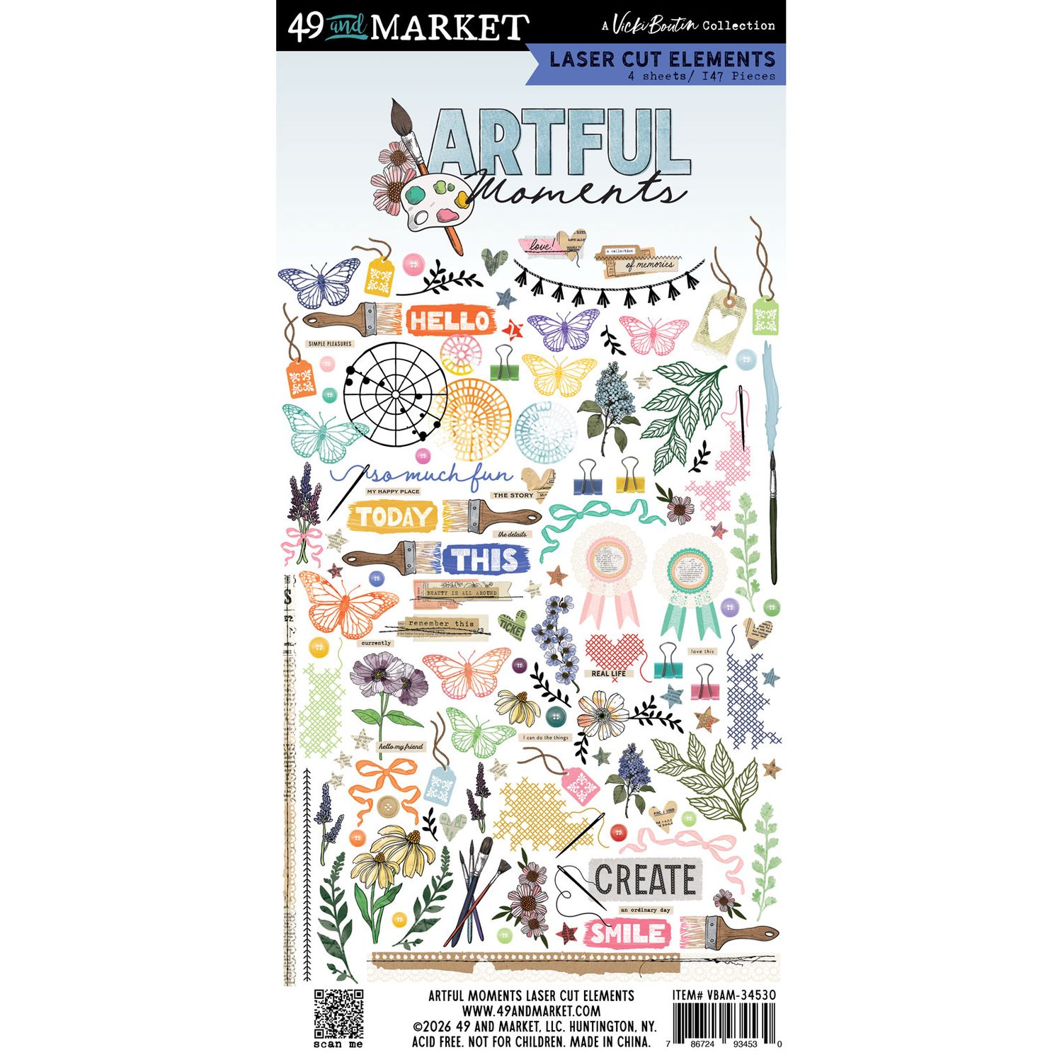 49 and Market - Artful Moments - Laser Cut - Elements