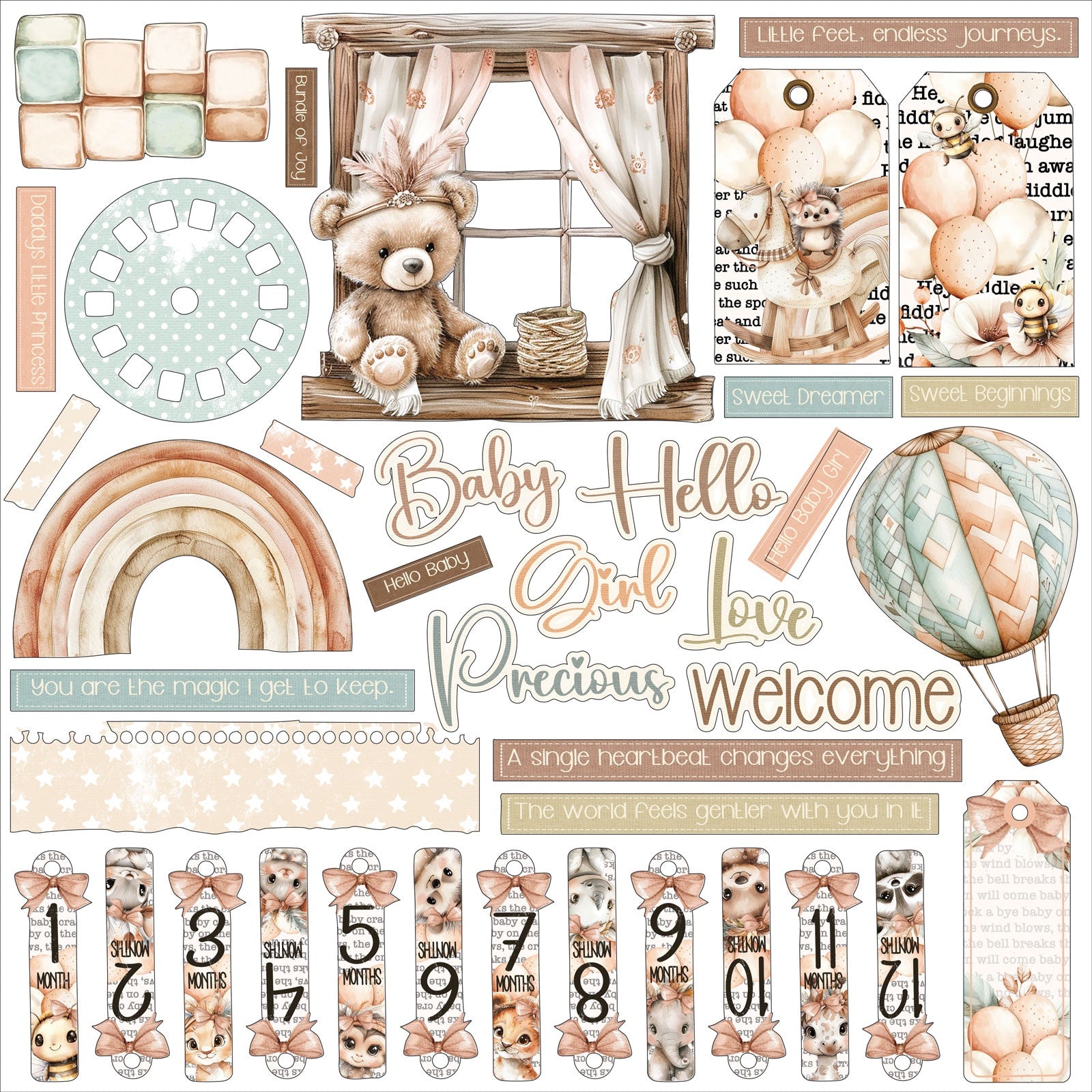 49 and Market - All in one kit - Little Dreamers SUGAR - 12 x 12"