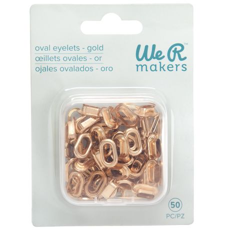 We R Memory Keepers - Oval eyelets - Gold