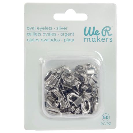 We R Memory Keepers - Oval eyelets - Silver
