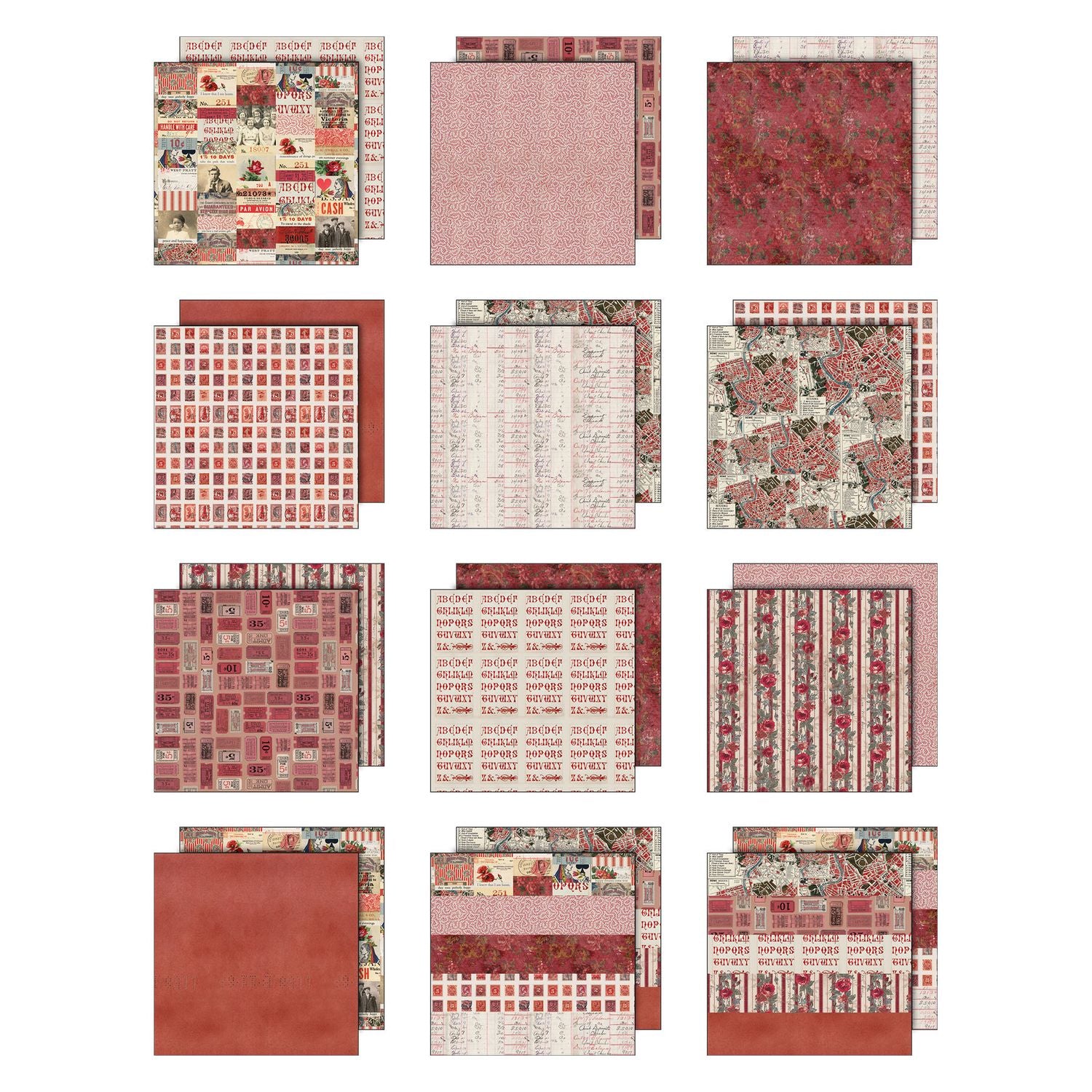 Tim Holtz - Idea-ology - Palette Collection - 8 x 8 " - Red
