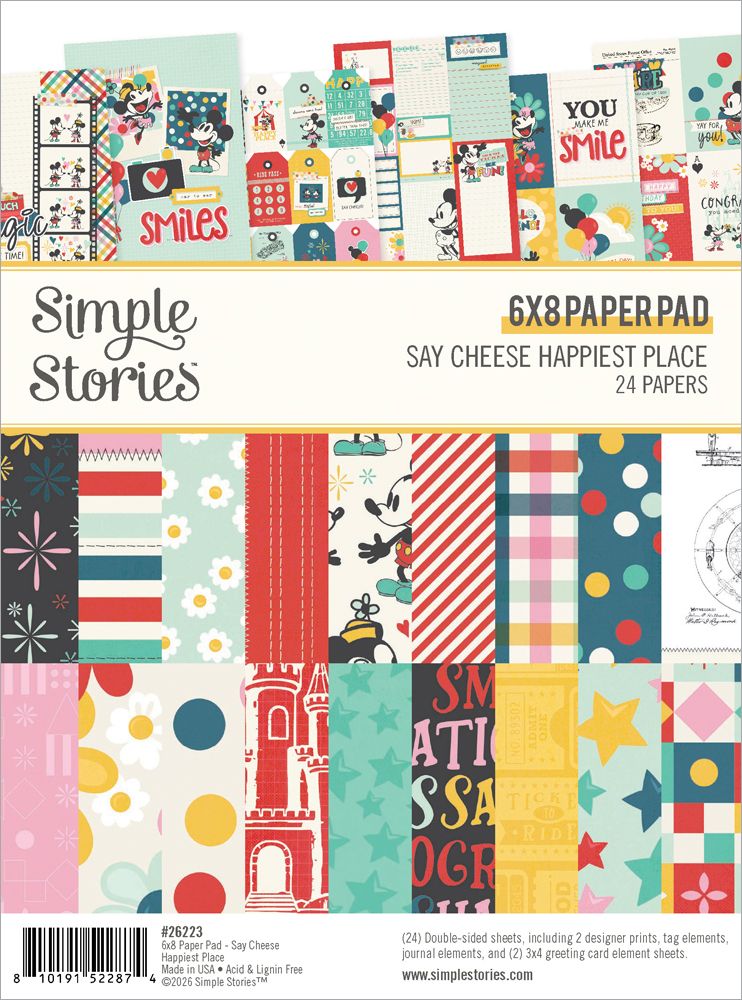Simple Stories - Happiest place - 6 x 8" Pad