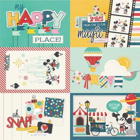 Simple Stories - Happiest place - 4x6" Elements - 12x12"