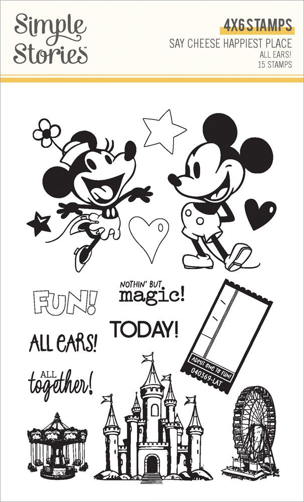 Simple Stories - Happiest place - Clear Stamps - All Ears