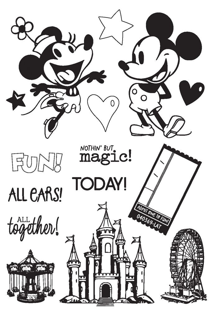 Simple Stories - Happiest place - Clear Stamps - All Ears
