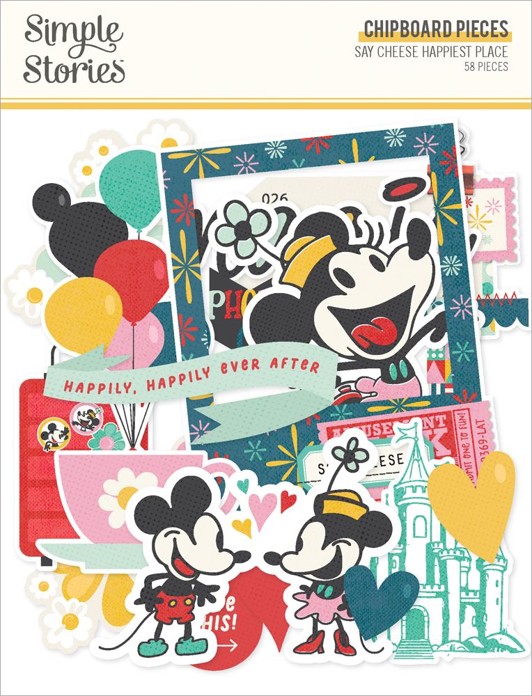 Simple Stories - Happiest place - Chipboard