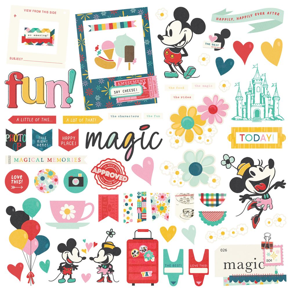 Simple Stories - Happiest place - Chipboard
