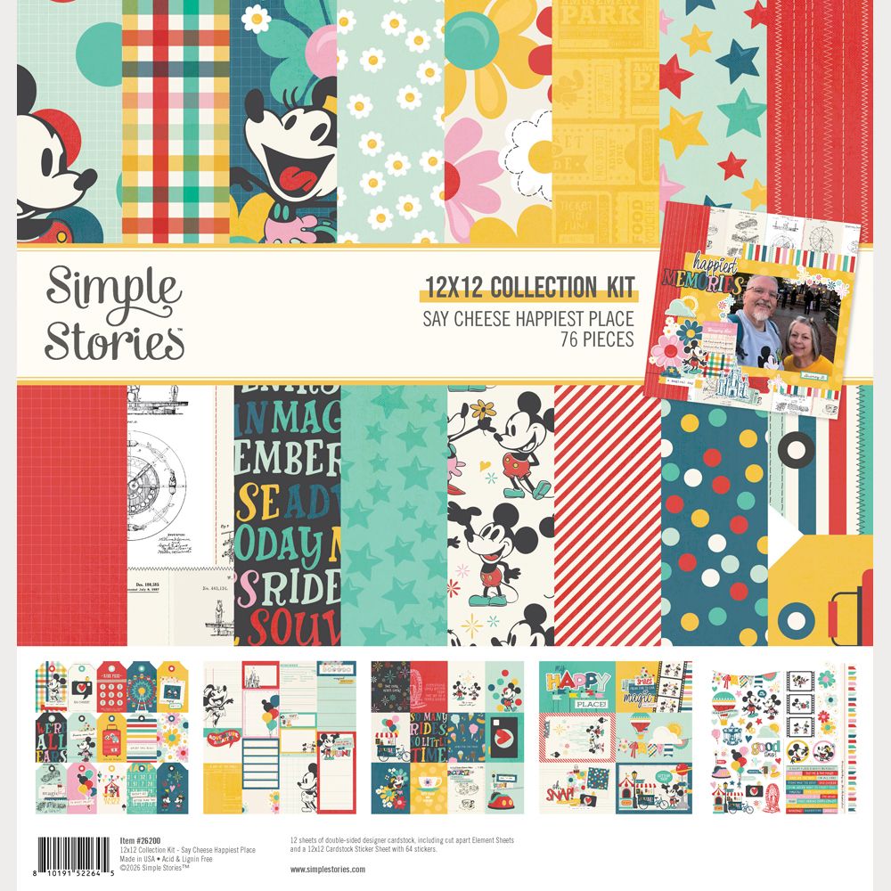 Simple Stories - Happiest place - Collection Kit 12 x 12"