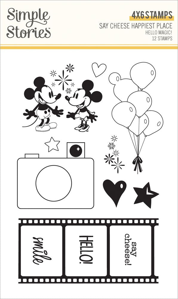 Simple Stories - Happiest place - Clear Stamps - Hello Magic!