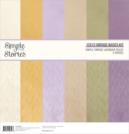 Simple Stories - Lavender Fields - Basic Kit 12 x 12"