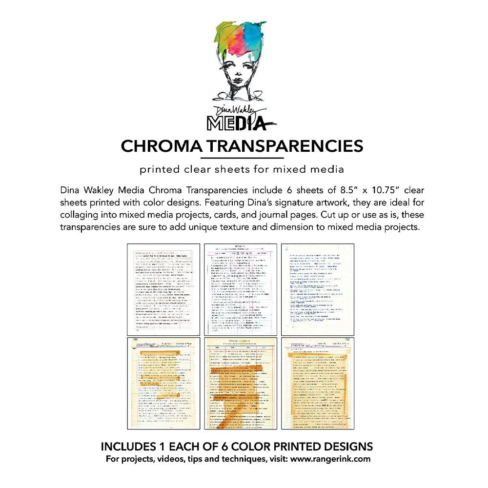 Dina Wakley Media - Transparencies - Typed Quotes