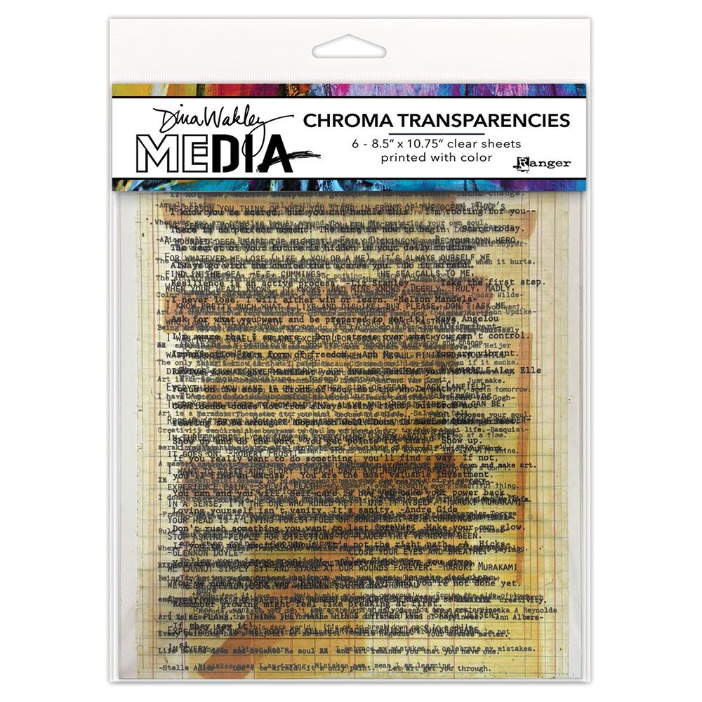 Dina Wakley Media - Transparencies - Typed Quotes
