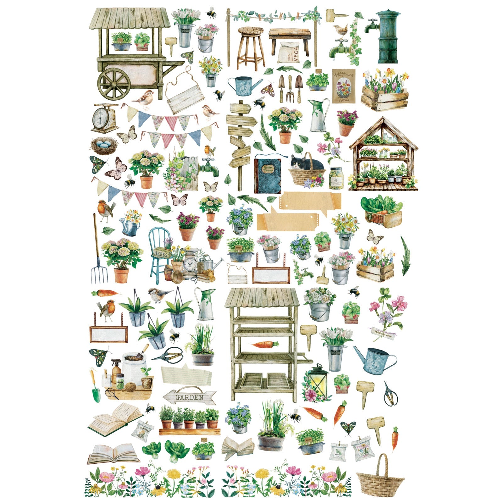 49 and Market - From the Garden - Laser Cut - Elements