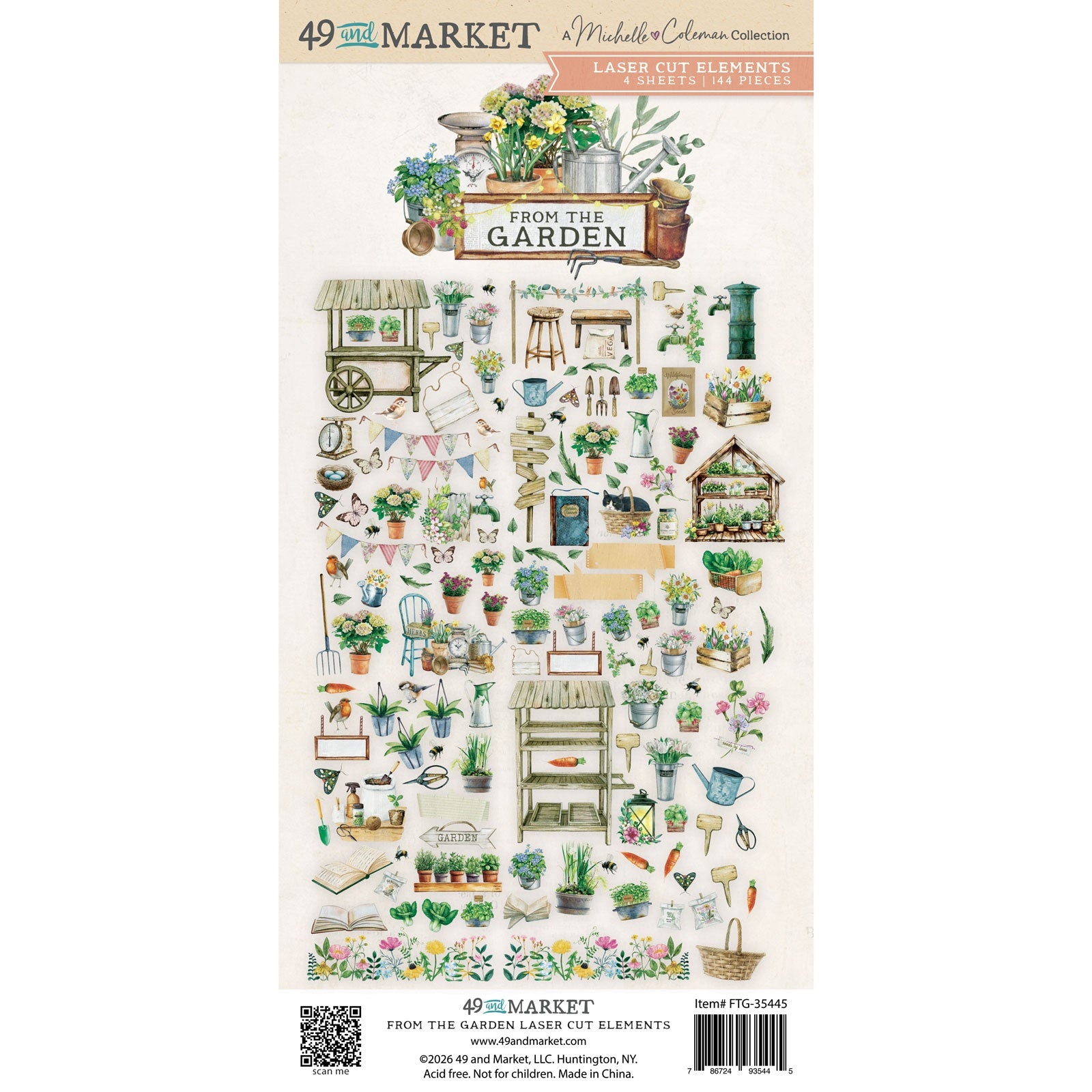 49 and Market - From the Garden - Laser Cut - Elements