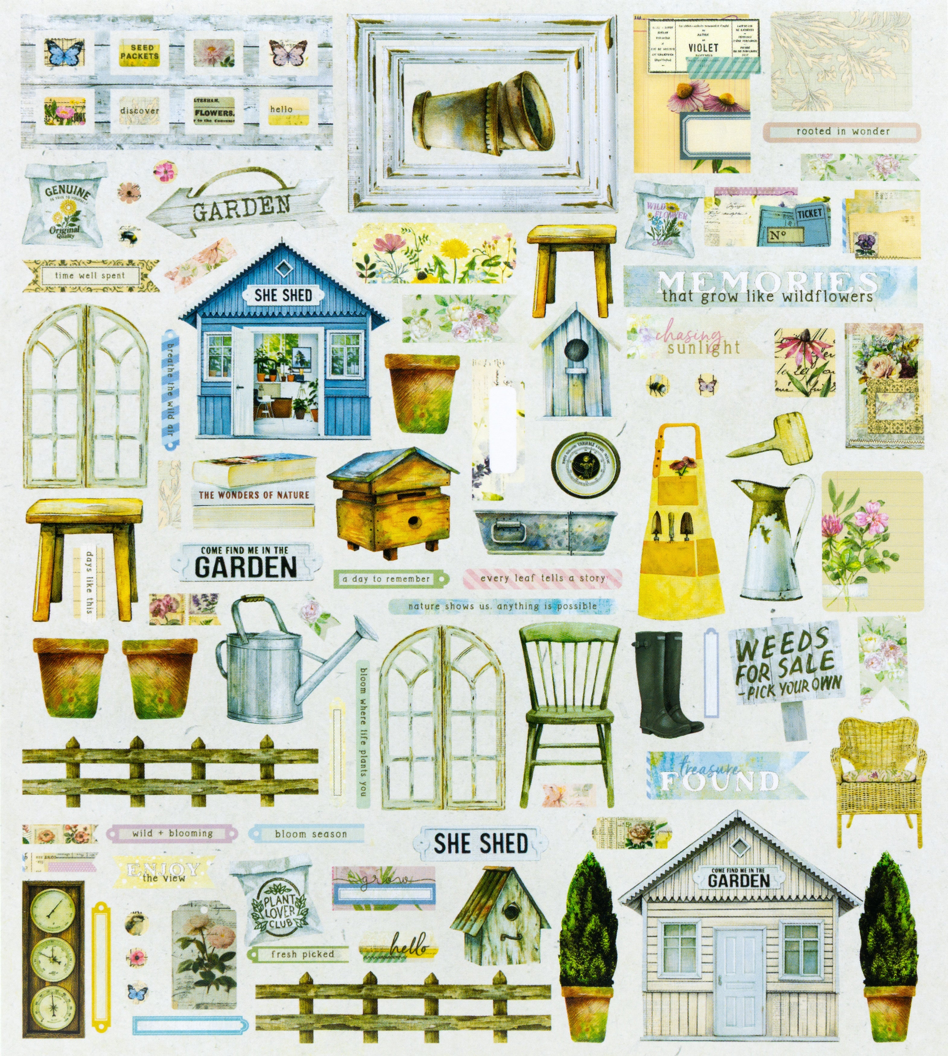 49 and Market - From the Garden - Die Cut Elements