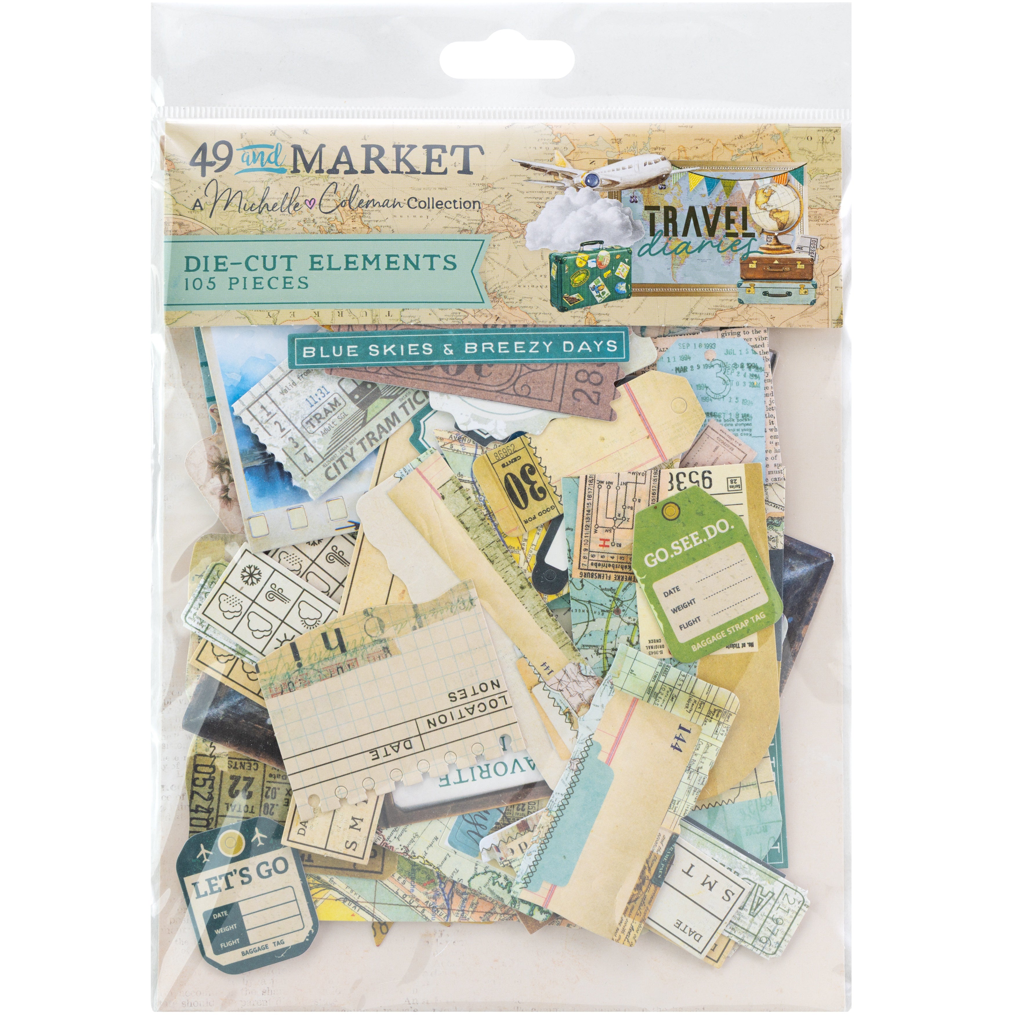 49 and Market - Travel Diaries - Die Cut Elements