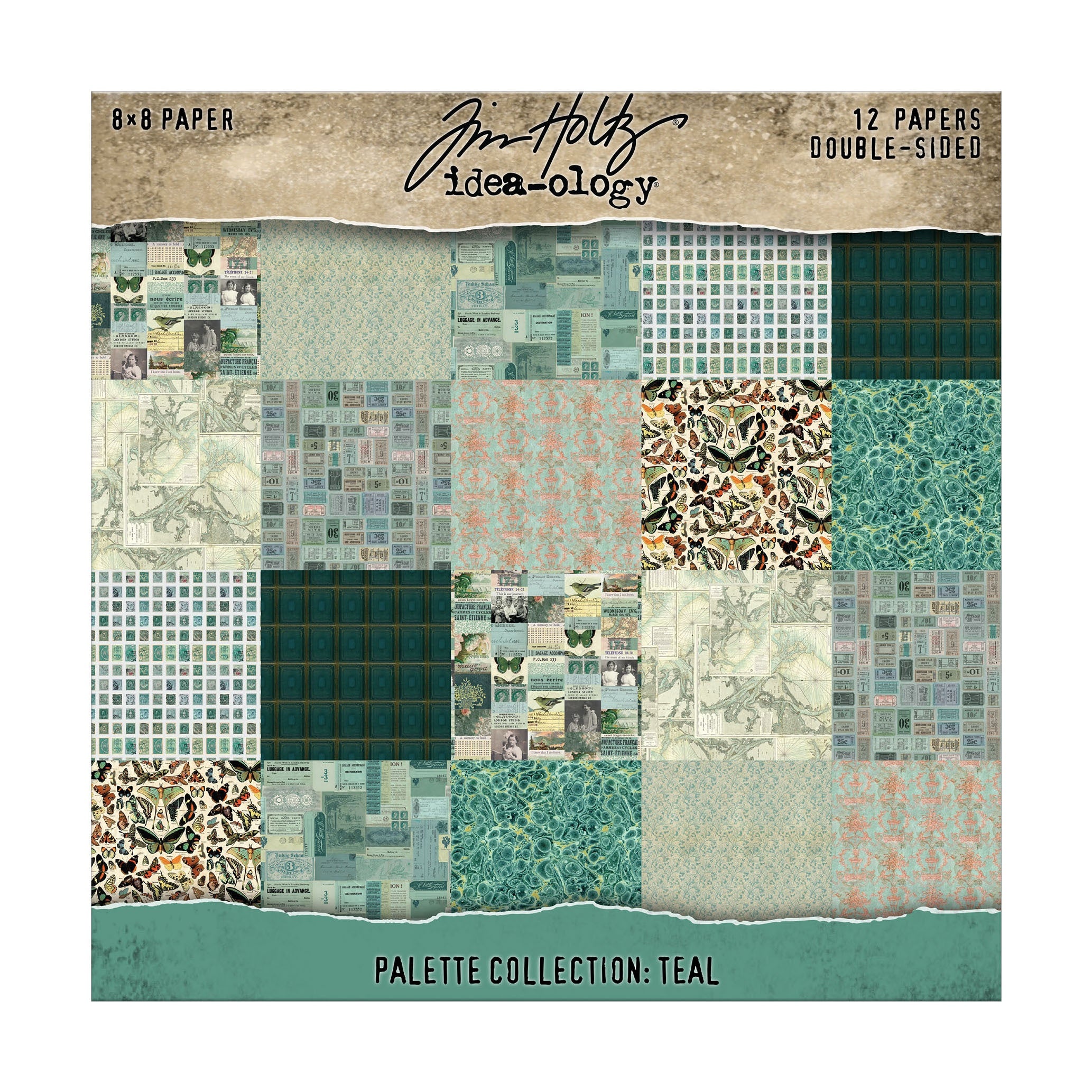 Tim Holtz - Idea-ology - Palette Collection - 8 x 8 " - Teal