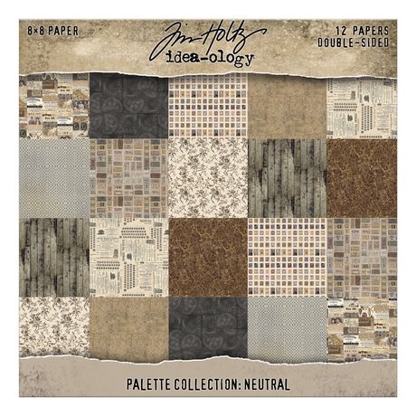 Tim Holtz - Idea-ology - Palette Collection - 8 x 8 " - Neutral