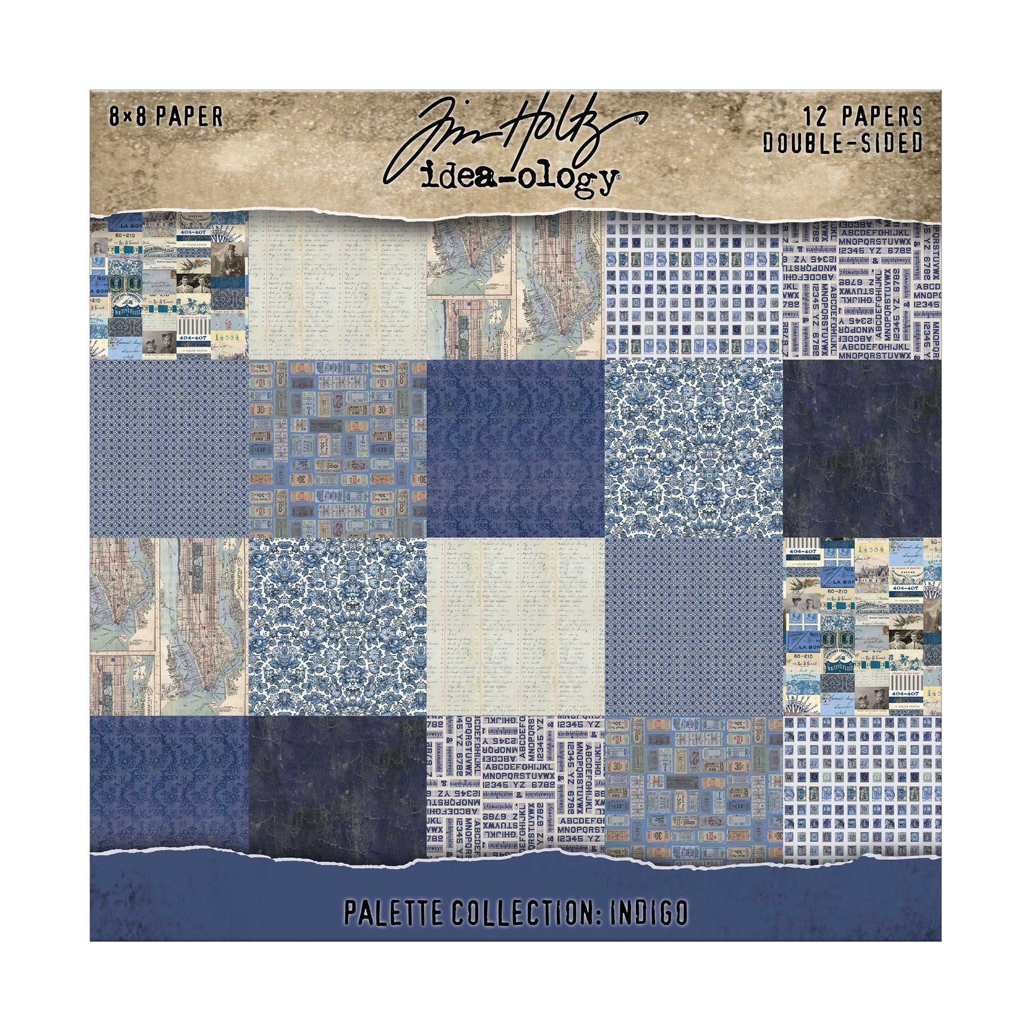 Tim Holtz - Idea-ology - Palette Collection - 8 x 8 " - Indigo