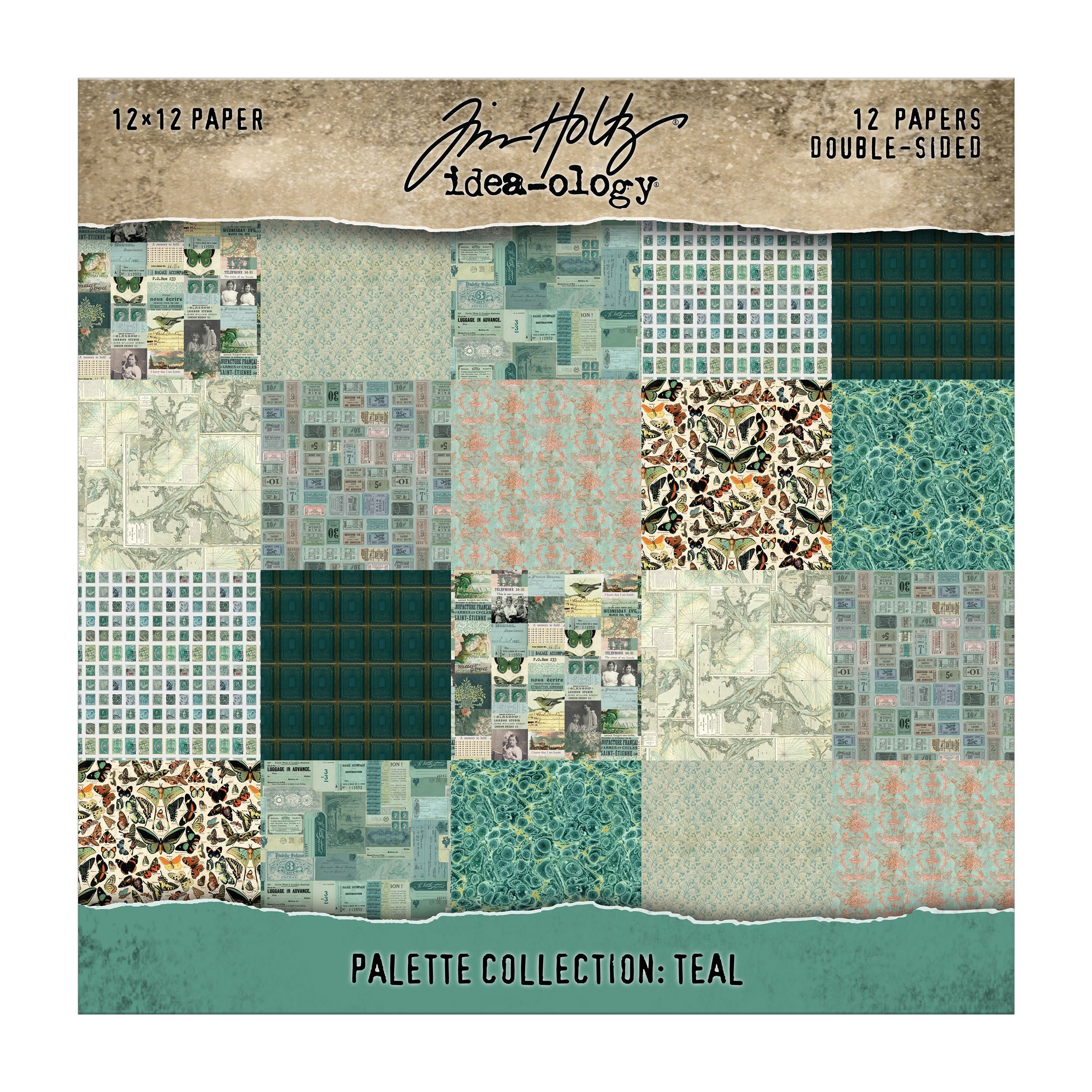 Tim Holtz - Idea-ology - Palette Collection - 12 x 12" - Teal