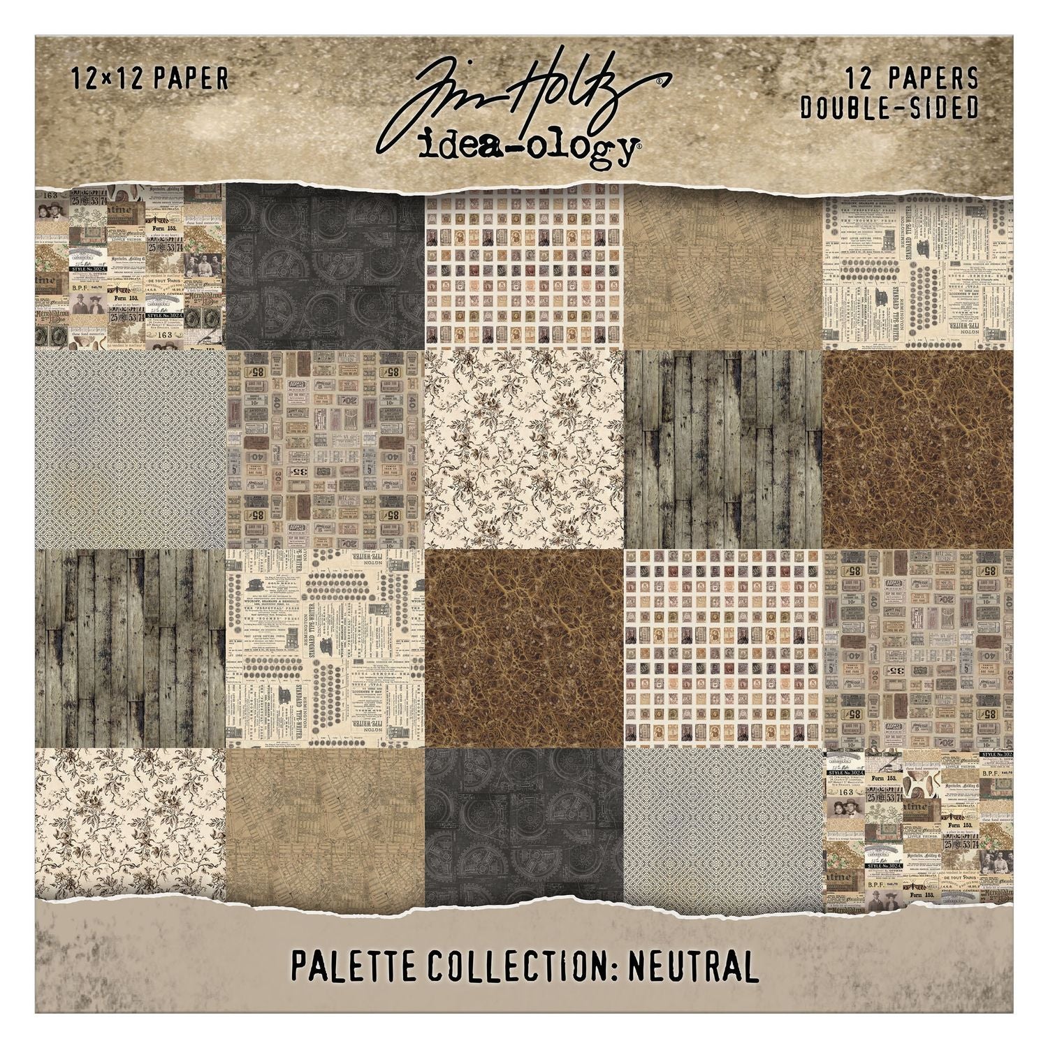 Tim Holtz - Idea-ology - Palette Collection - 12 x 12" - Neutral