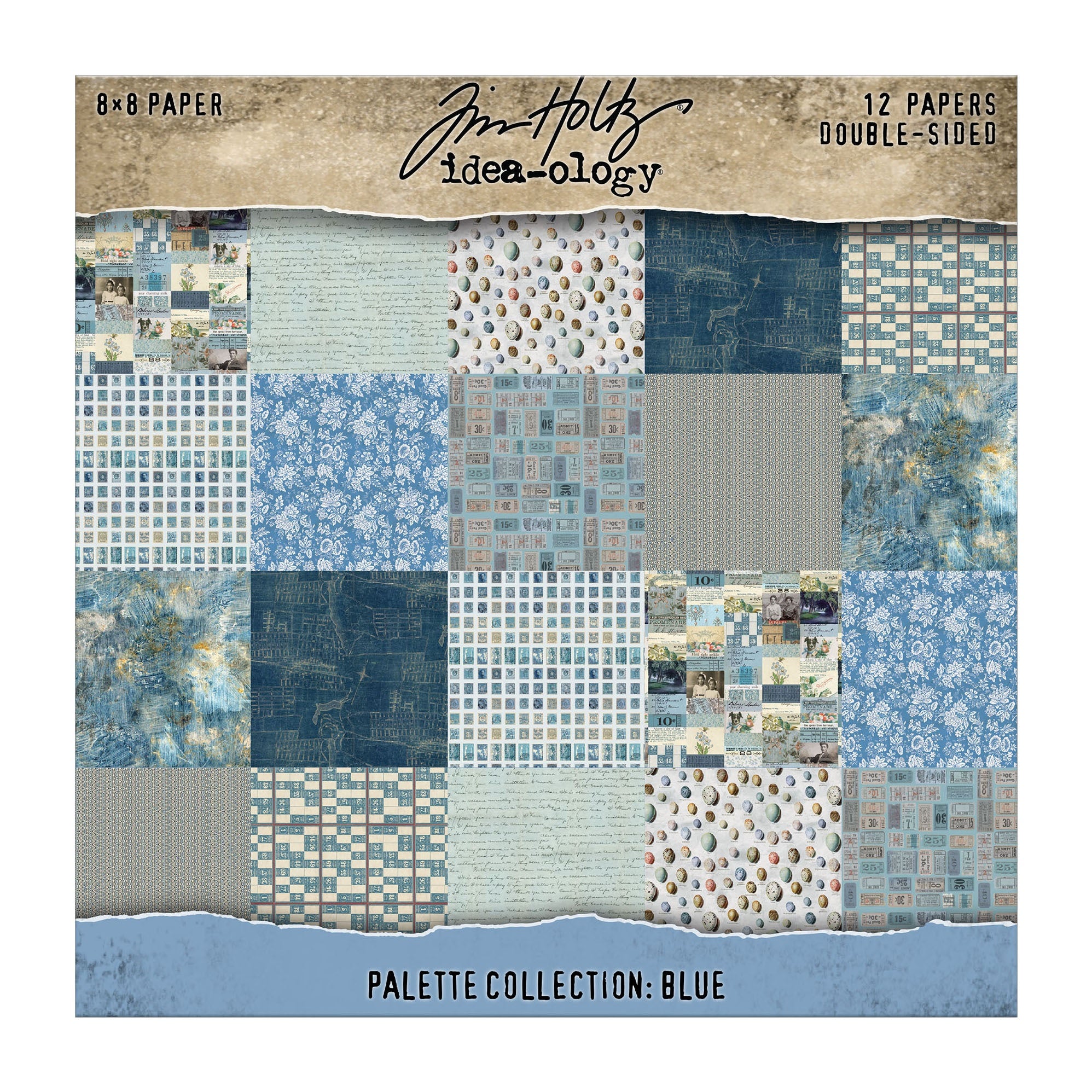 Tim Holtz - Idea-ology - Palette Collection - 8 x 8 " - Blue