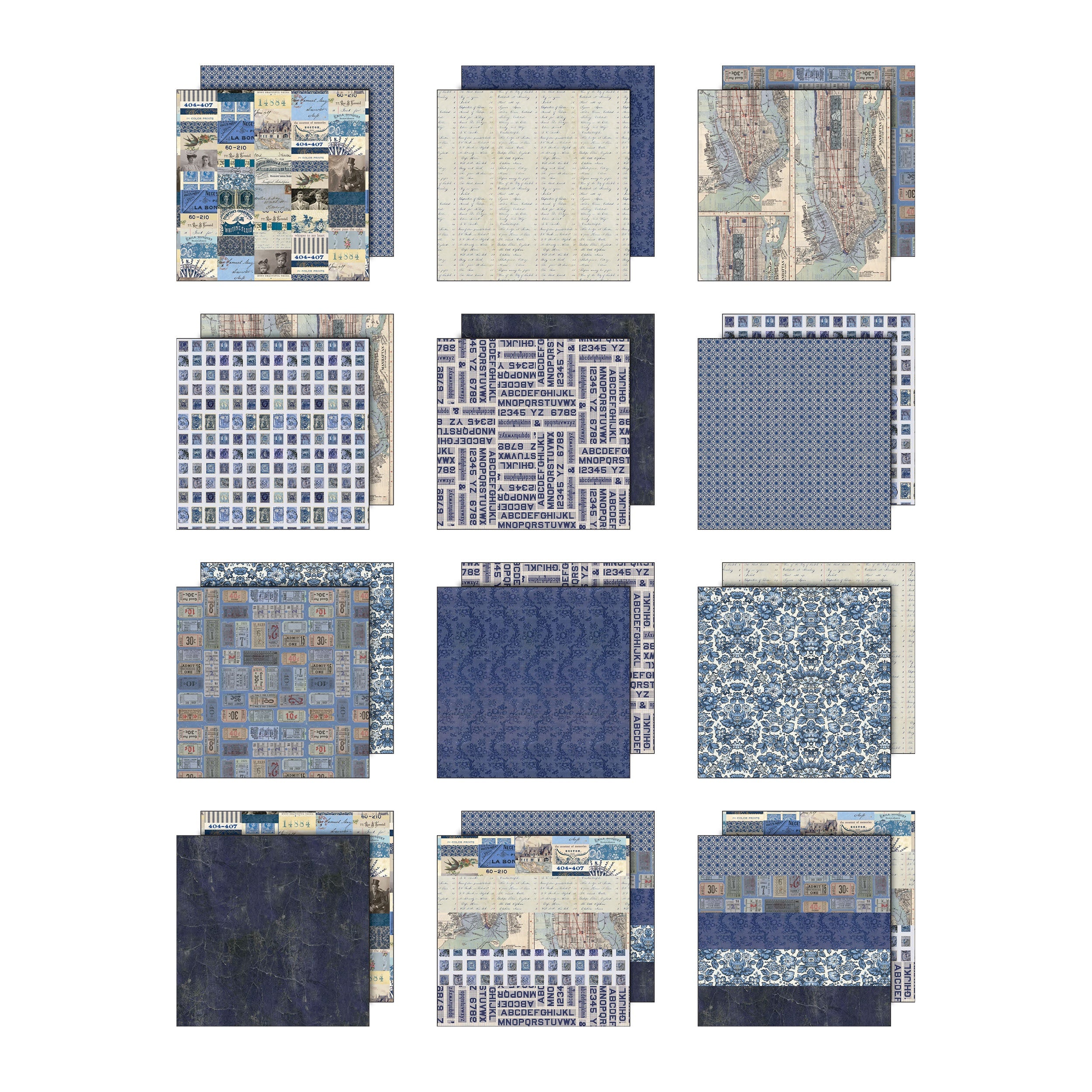 Tim Holtz - Idea-ology - Palette Collection - 12 x 12" - Indigo