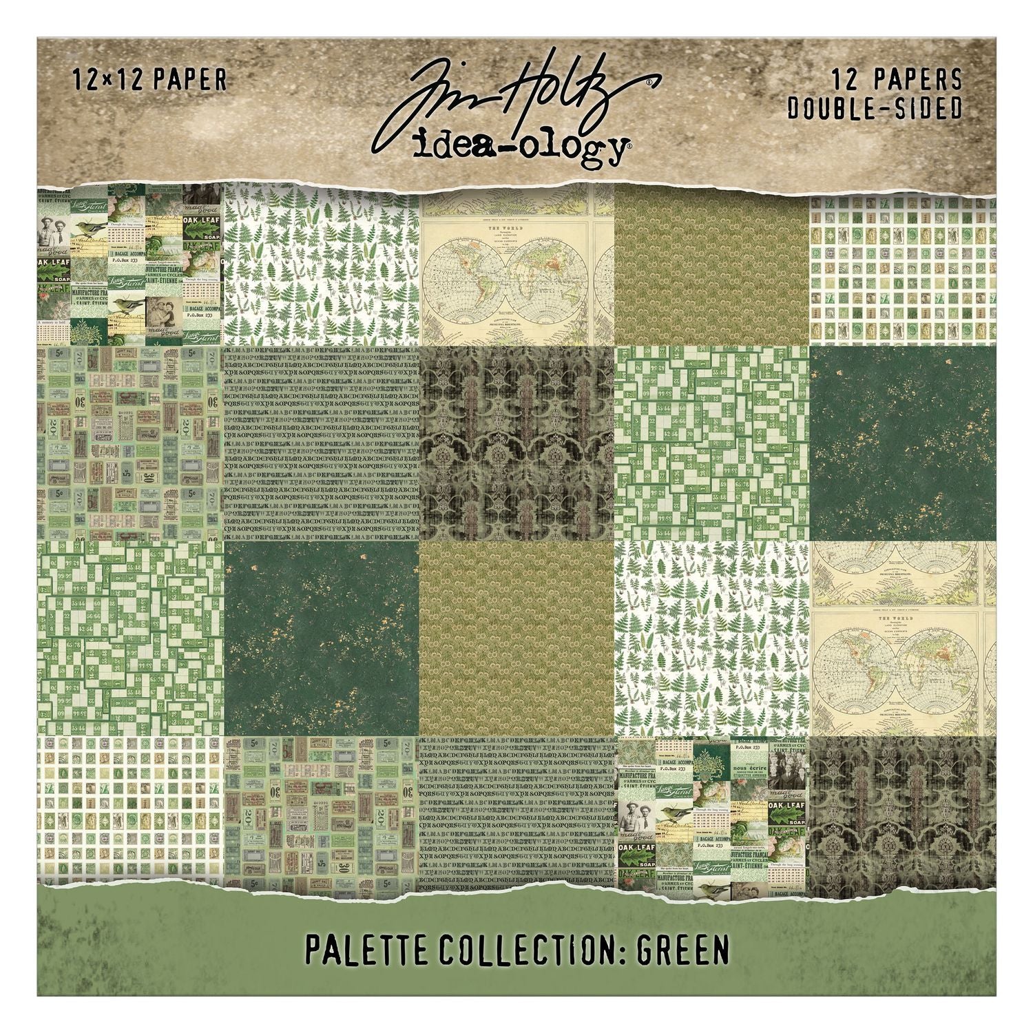 Tim Holtz - Idea-ology - Palette Collection - 12 x 12" - Green