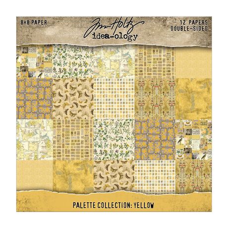 Tim Holtz - Idea-ology - Palette Collection - 8 x 8 " - Yellow
