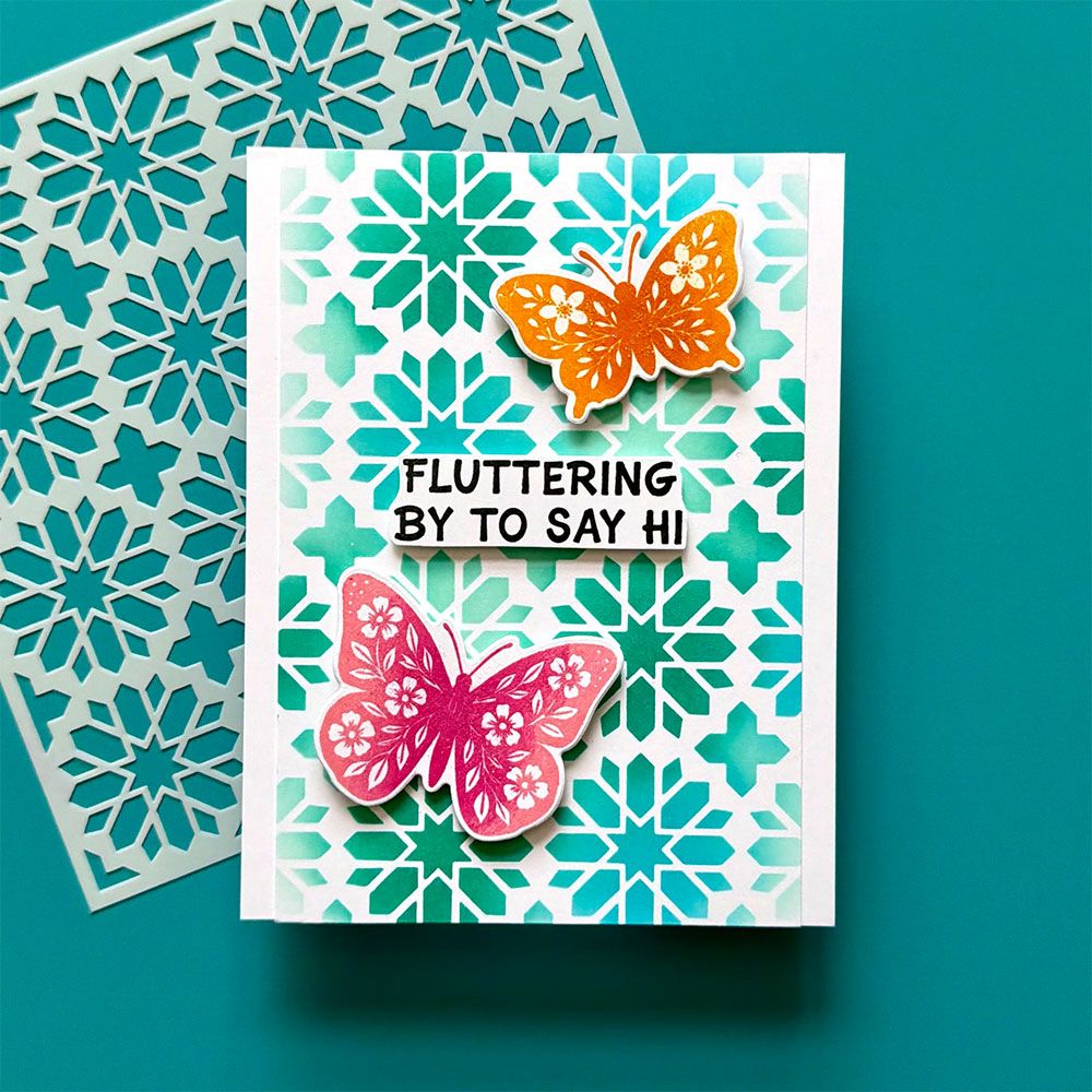 Simon Hurley Create - Layering Stencil 6"X6" - Star Tile