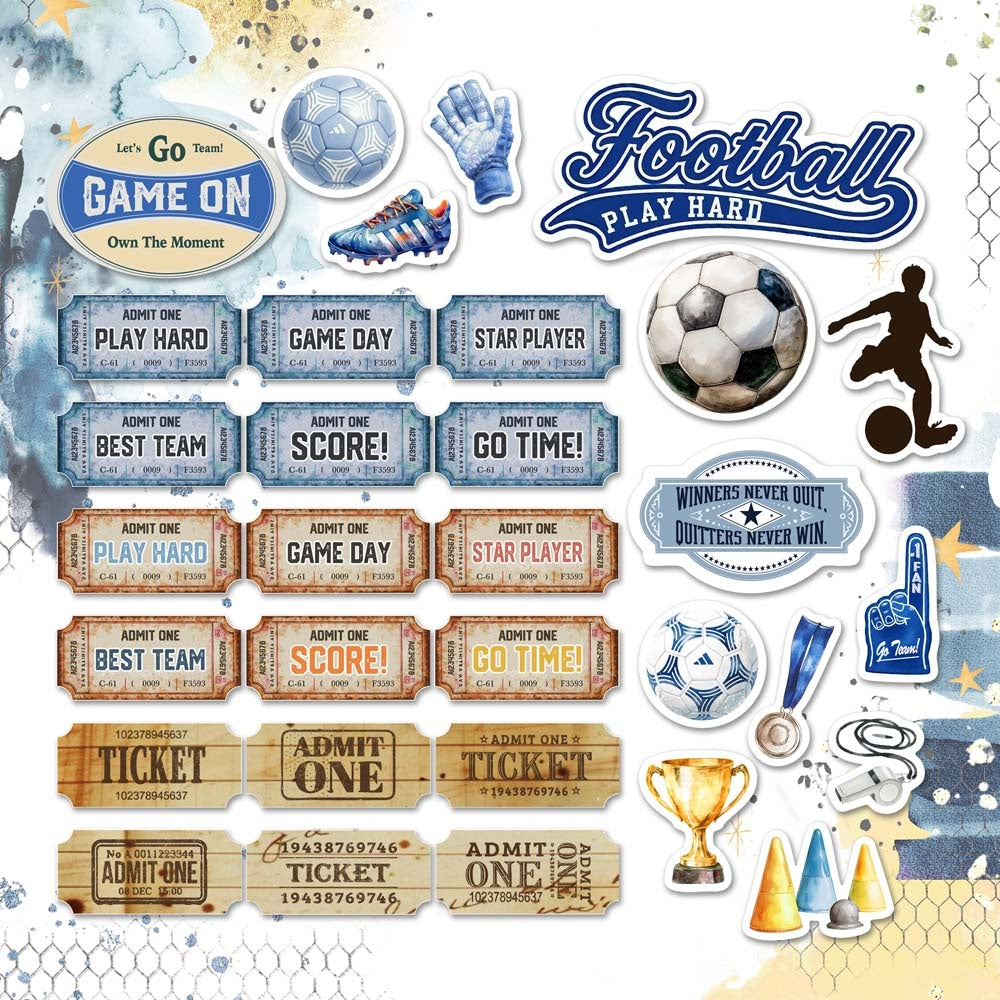 Memory Place - Matchday - Ephemera Die Cuts