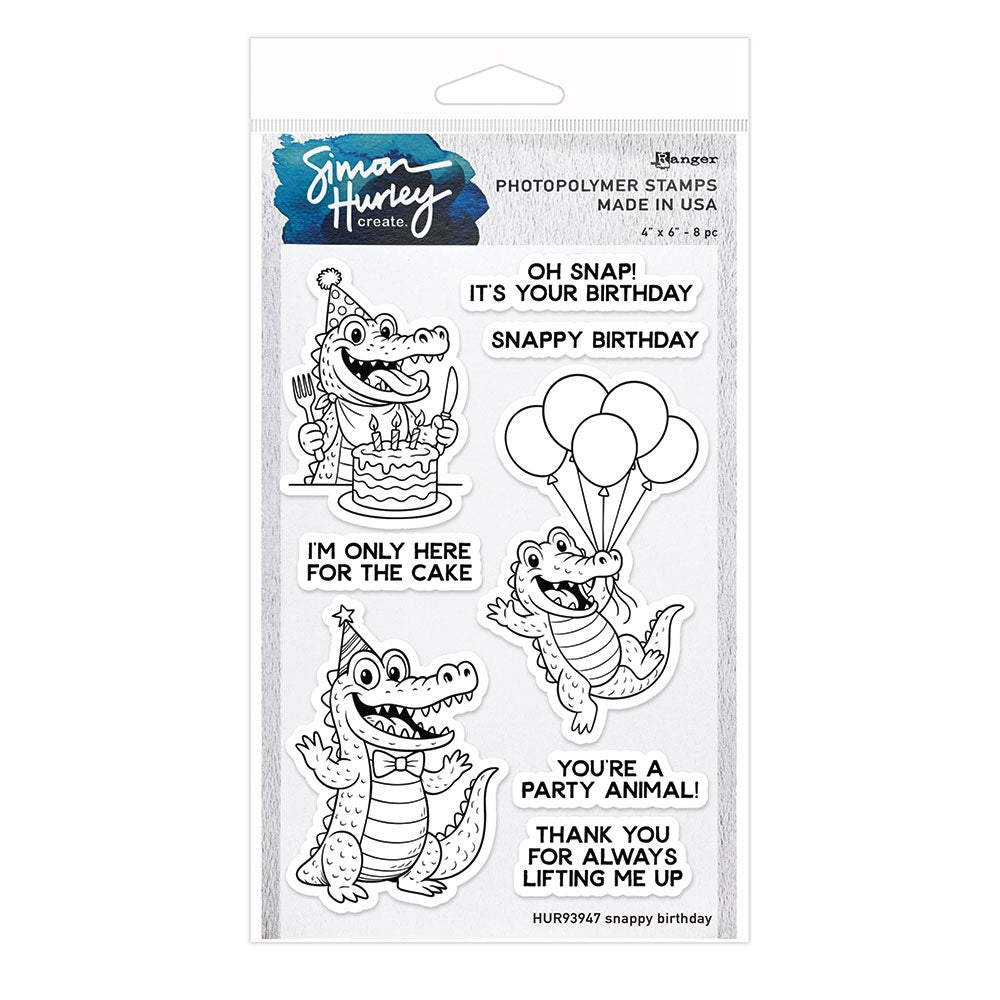 Simon Hurley - Clear Stamps - Snappy Birthday