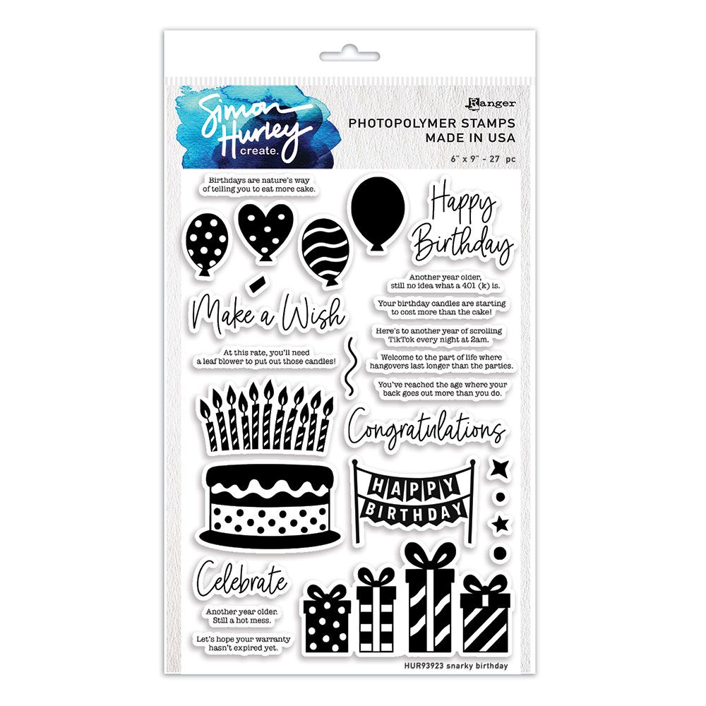 Simon Hurley - Clear Stamps - Snarky Birthday