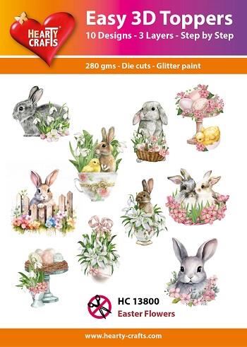 Harty Crafts - Easy 3D Toppers - Die cut - Easter Flowers