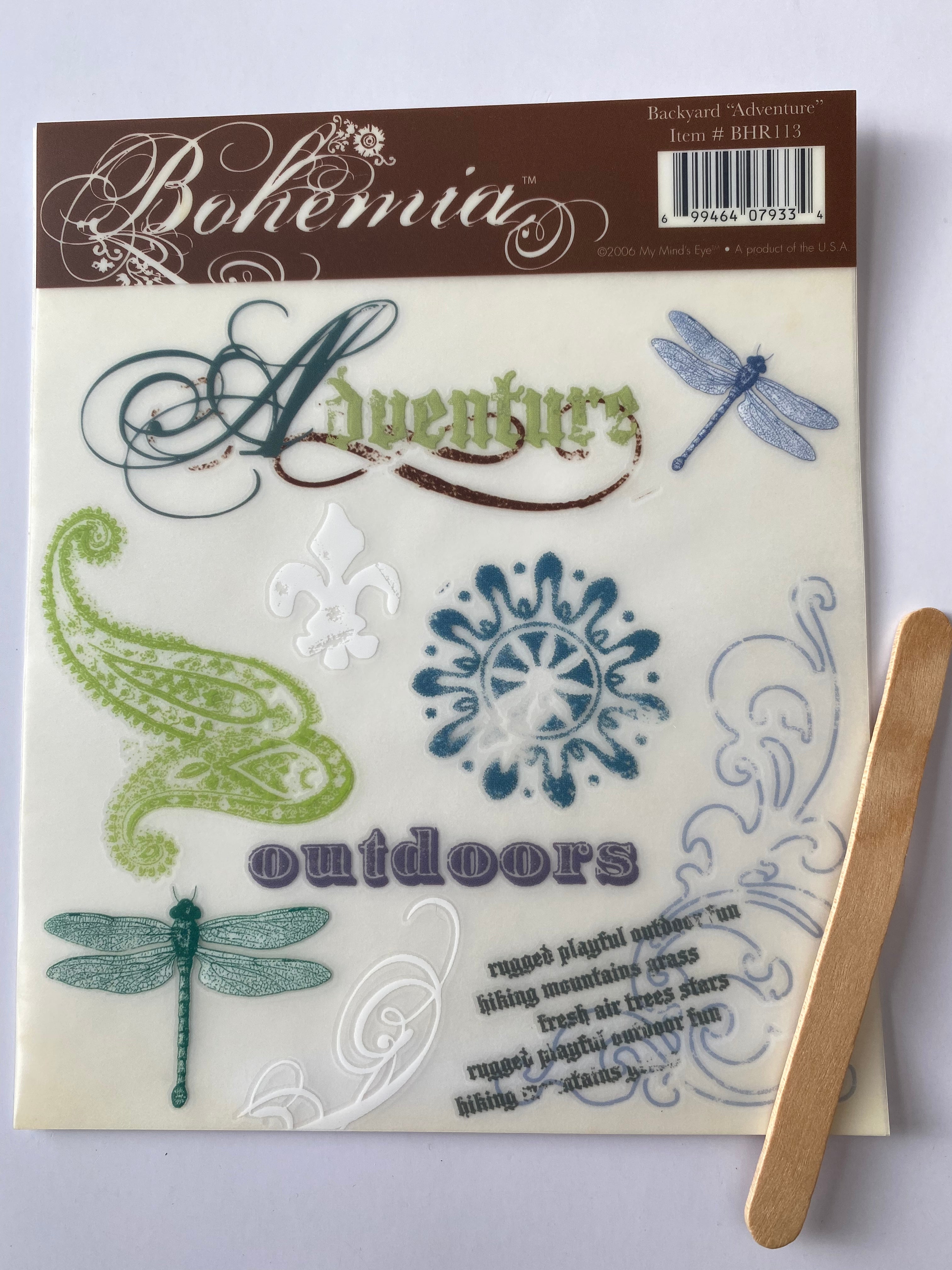 My Minds Eye - Rub ons - Backyard Adventure