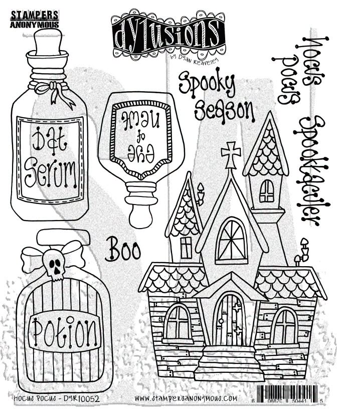 Dylusions - Cling Stamps - Hocus Pocus