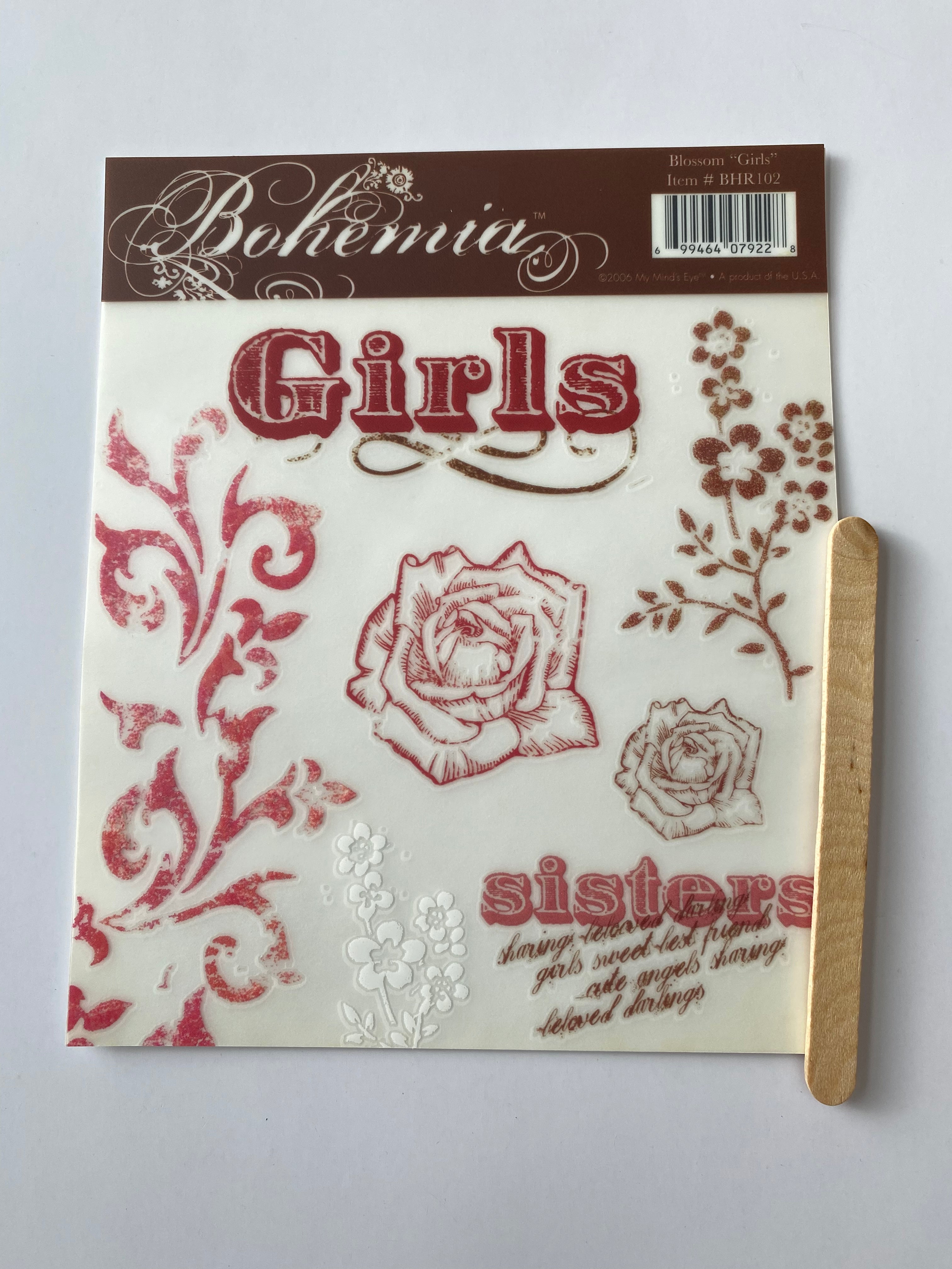 My Minds Eye - Rub ons - Blossom Girls