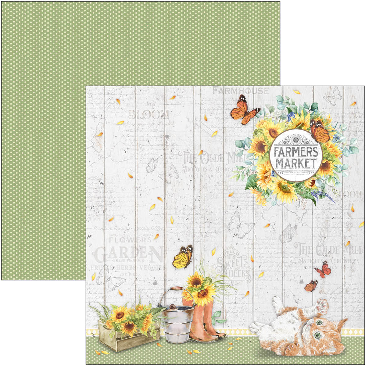 Ciao Bella - Farmhouse Garden - Paper Pad  - 8 x 8"