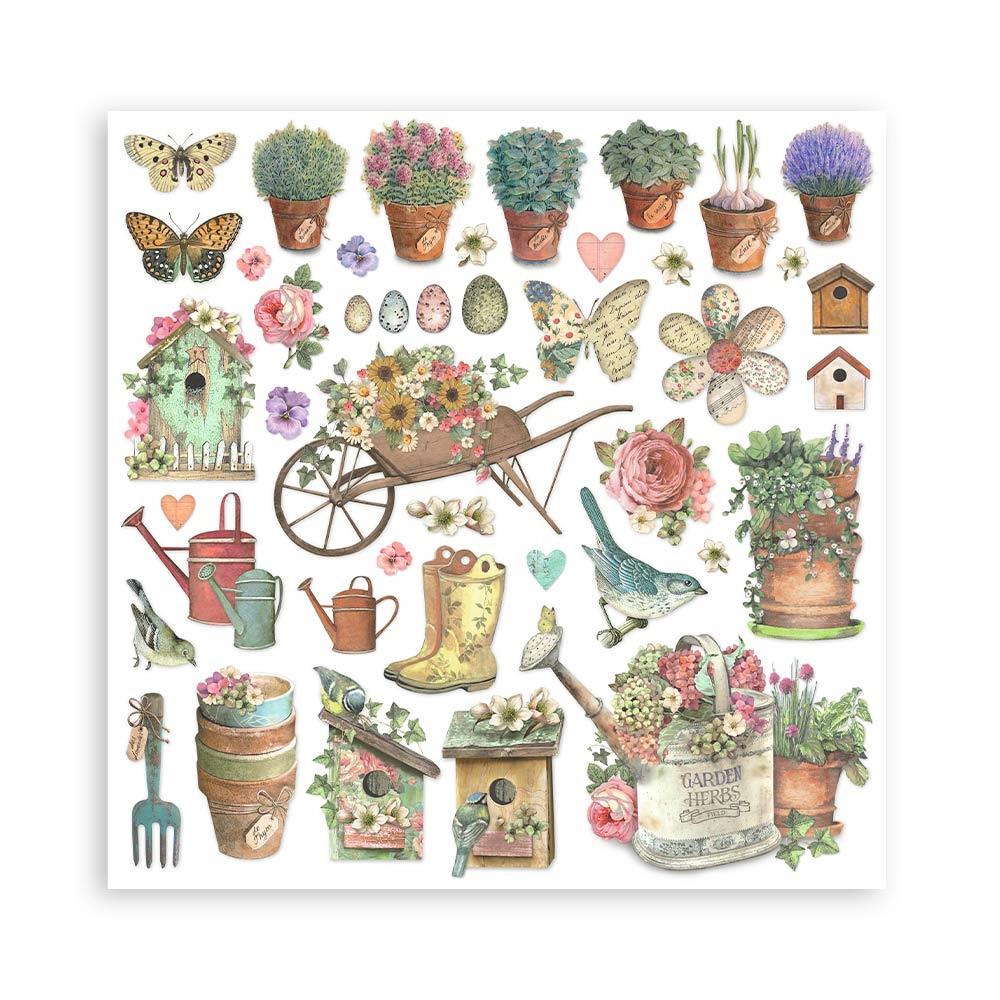 Stamperia - Garden  - Paper Pad - 8 x 8"
