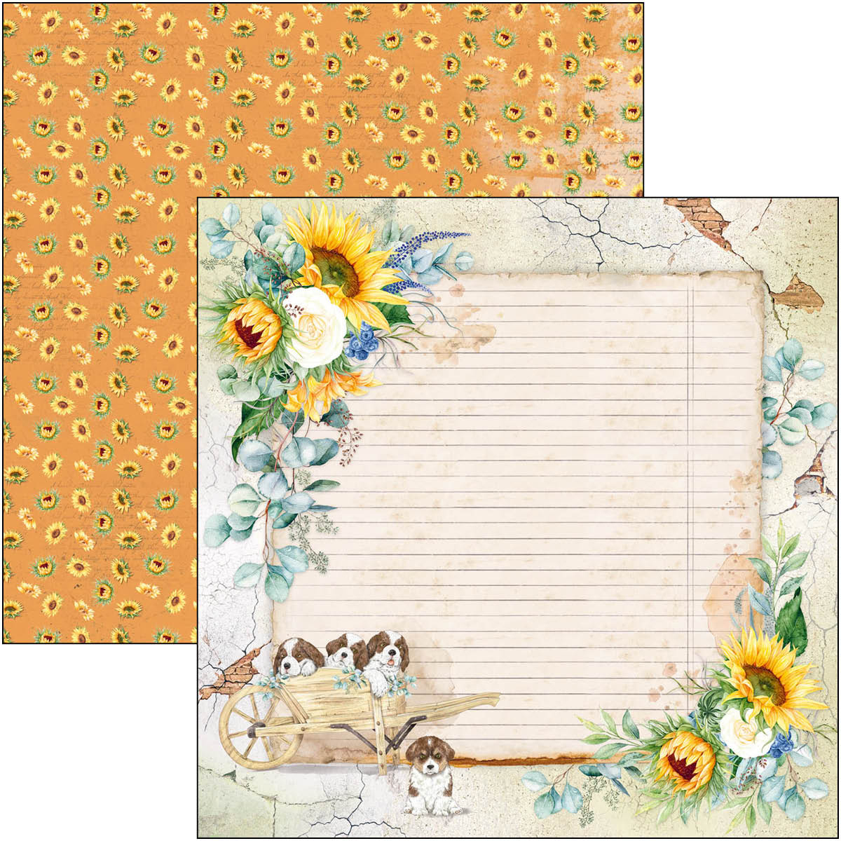 Ciao Bella - Farmhouse Garden - Paper Pad - 8 x 8"