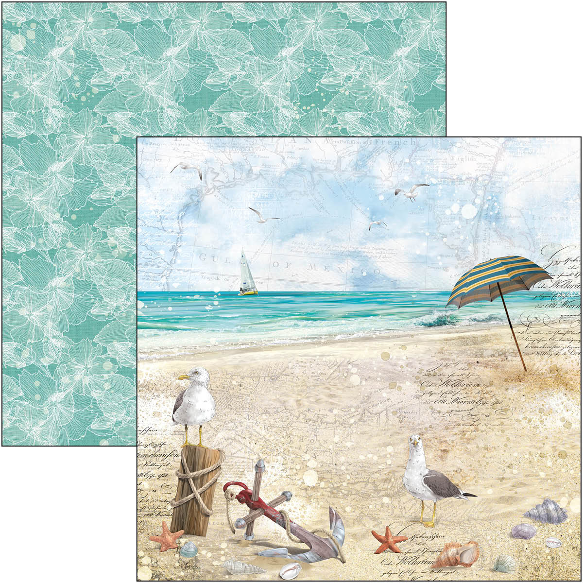 Ciao Bella - Summer Breeze - Paper Pad - 8 x 8"