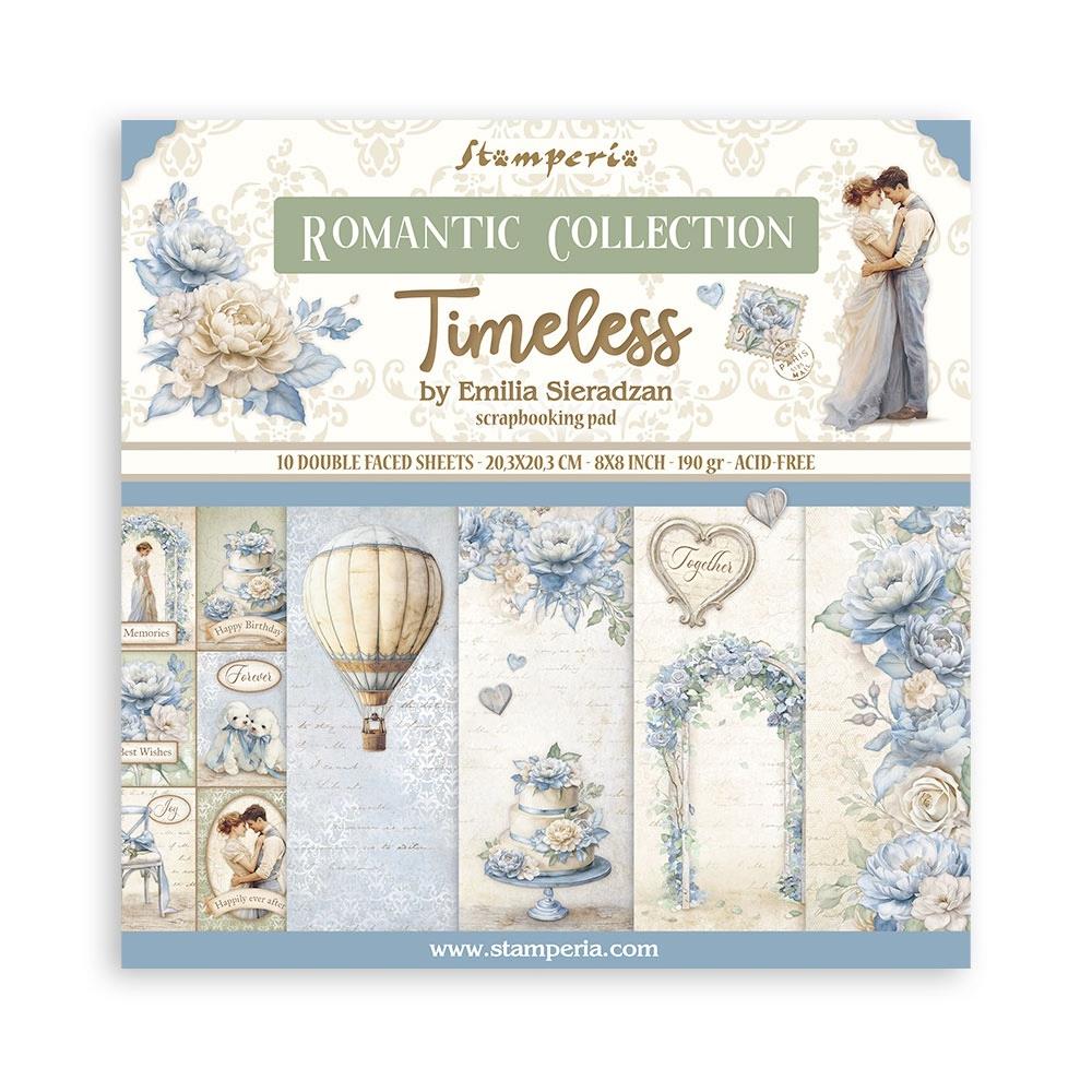 Stamperia - Timeless  - Paper Pad - 8 x 8" (10 sheets)