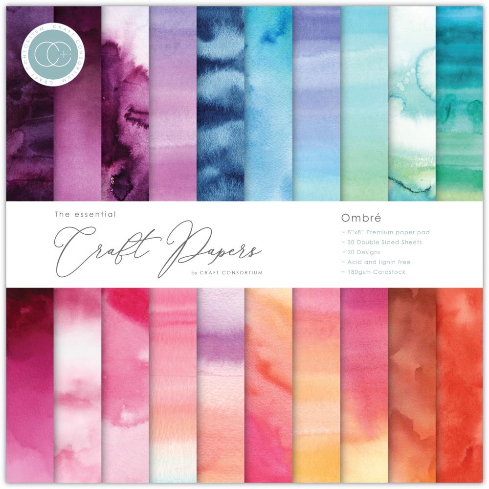 Craft Consortium - Ombre - Paper Pad 8 x 8"