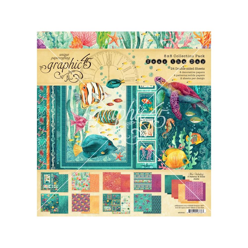 Graphic 45 - Seas the day - Paper Pad 8x8"