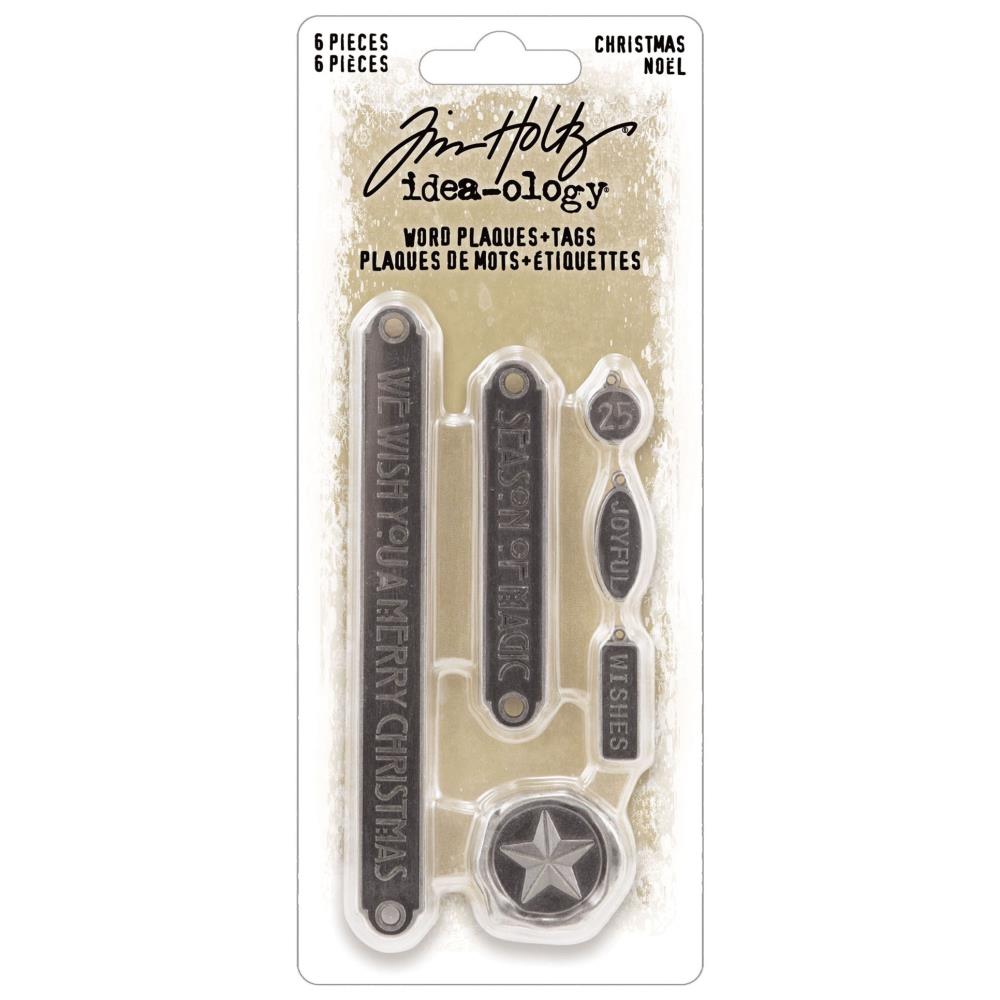 Tim Holtz- Idea-ology - Christmas 2023 - Word Plaques