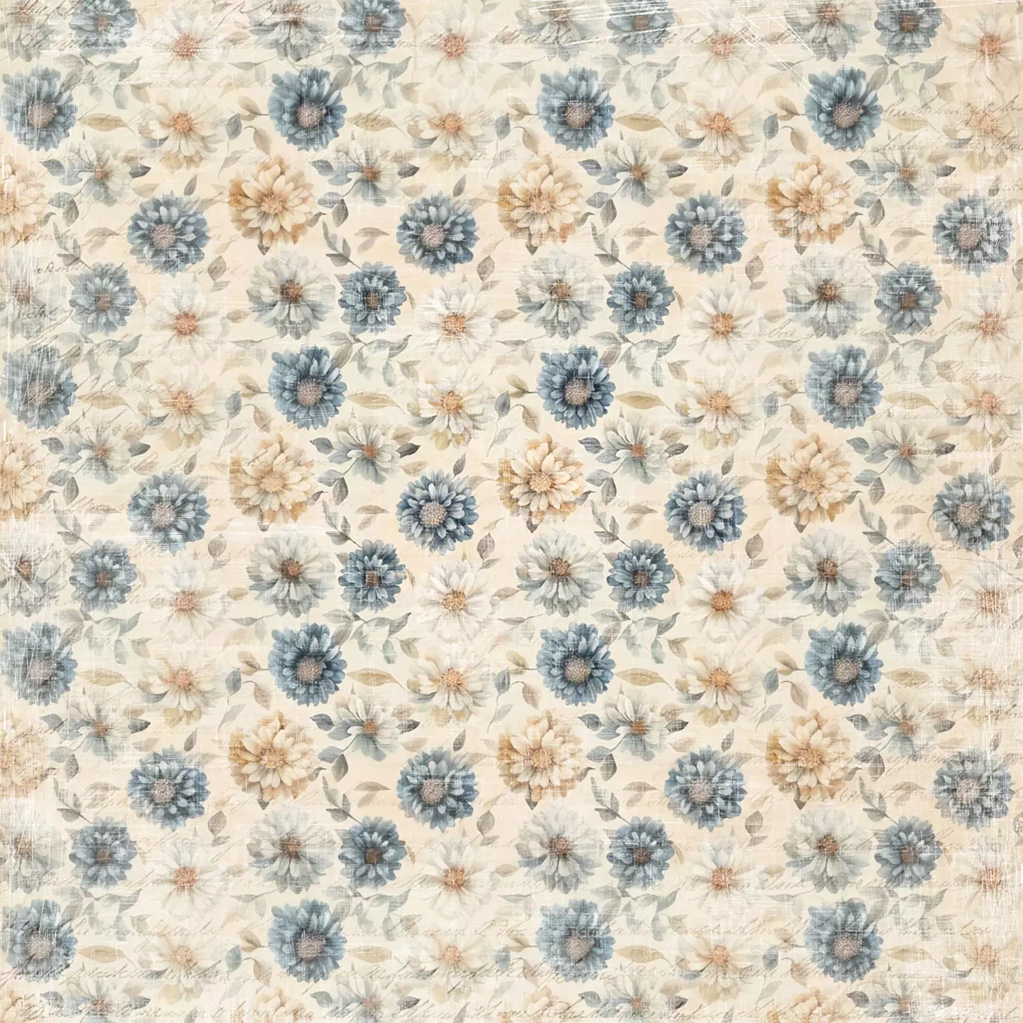 Reprint - Cozy Season - Cozy Flowers - 12 x 12"