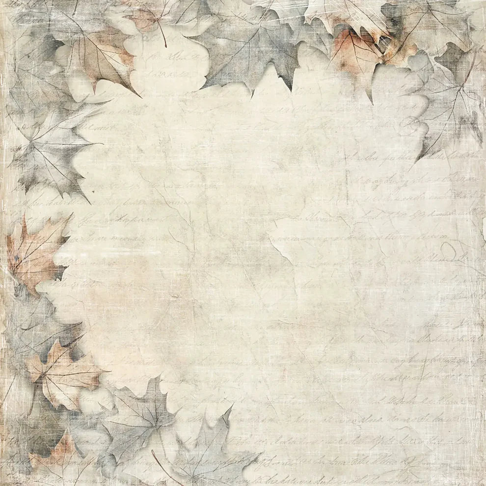 Reprint - Cozy Season - Leaf Corner - 12 x 12"