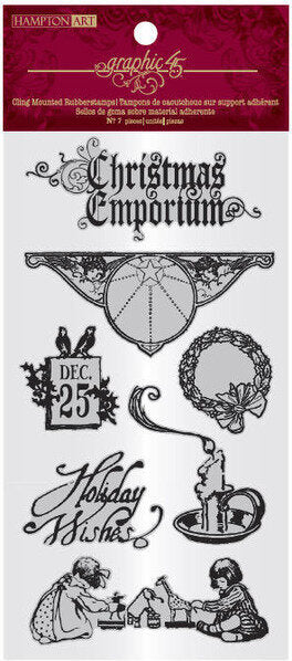 Hampton Art & Graphic45 - Christmas Emporium 1 stamps