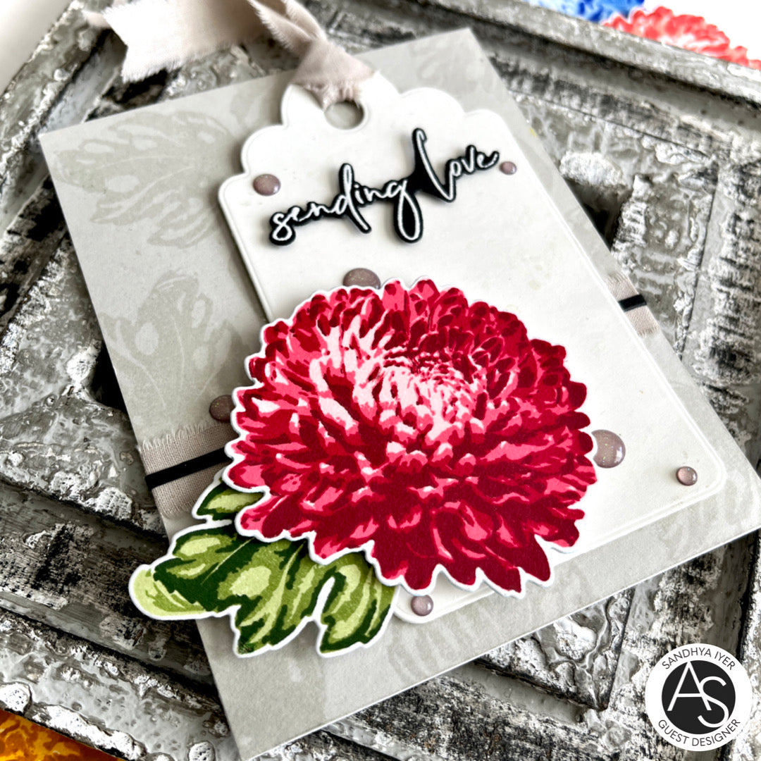 Alex Syberia Designs - Clear stamps - Chrysanthemum - A6