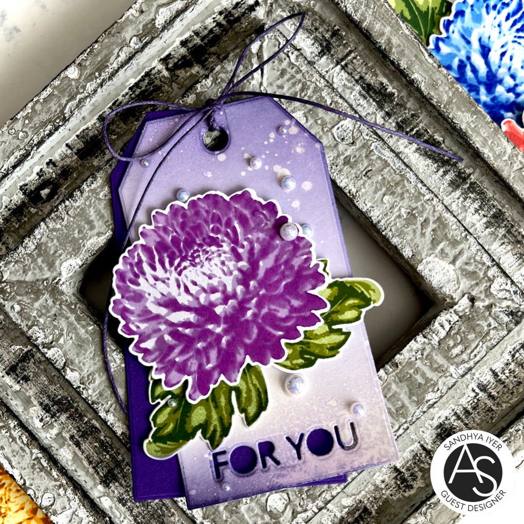 Alex Syberia Designs - Clear stamps - Chrysanthemum - A6